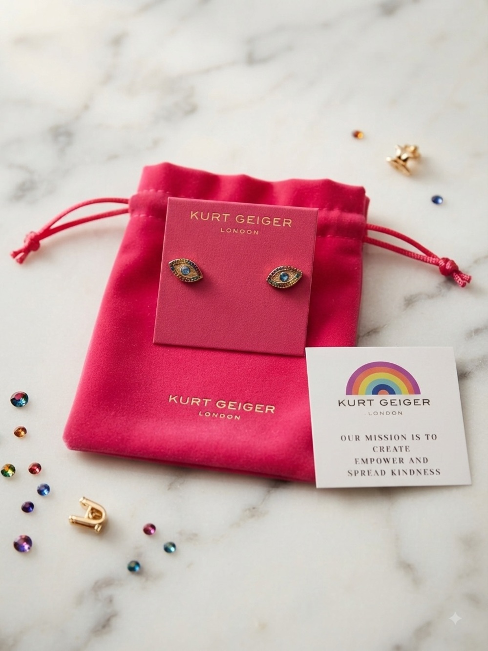 Kurt Geiger Evil Eye Stud Earrings